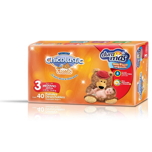 PAÑAL CHICOLASTIC T3 MED 40 PZ