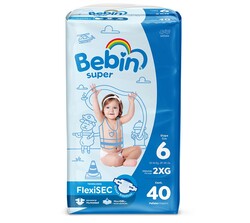 PAÑAL BEBIN SUPER 2XG 40S