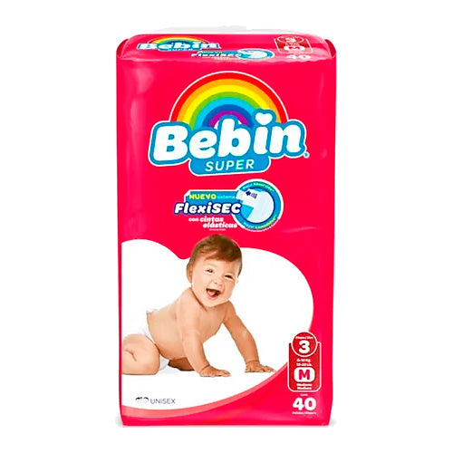 PAÑAL BEBIN SUPER MED 40PZ
