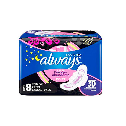 TOALLA ALWAYS SUAVE NOC C/ALAS