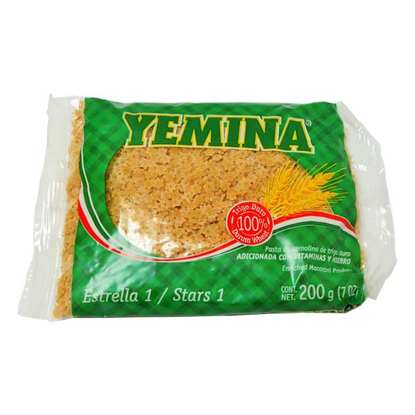 PASTA ESTRELLA 1 YEMINA 200GR