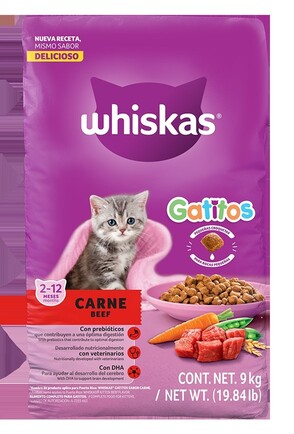 WHISKAS GATITOS CARNE 9 KG