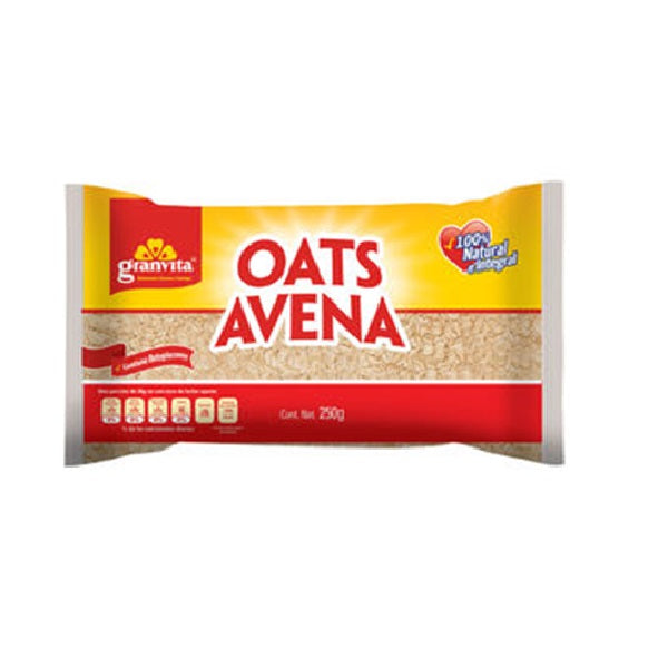 GRANVITA AVENA BOLSA 250 GR – Más Bodega Y Logística