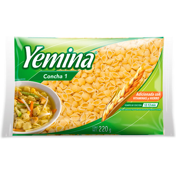 PASTA CONCHA 1 YEMINA 200GR