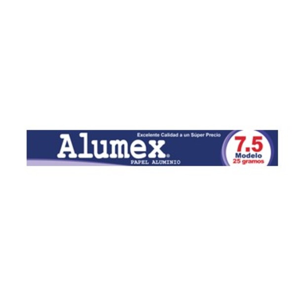 PAPEL ALUMINIO ALUMEX 7.5 25 G