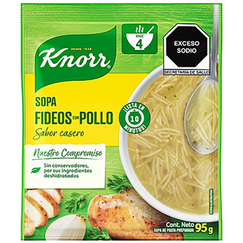 SOPA FIDE POLLO KNORR 95G