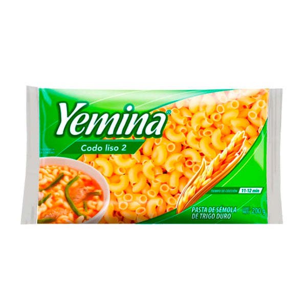 PASTA CODO LISO 2 YEMINA 200GR