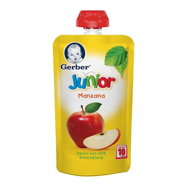 GERBER JR POUCH MANZANA 110GR