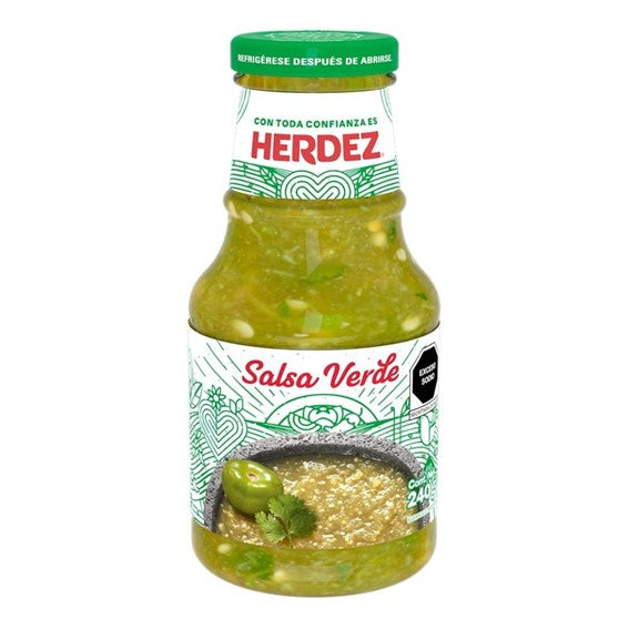 SALSA VERDE HERDEZ VIDRIO 240G