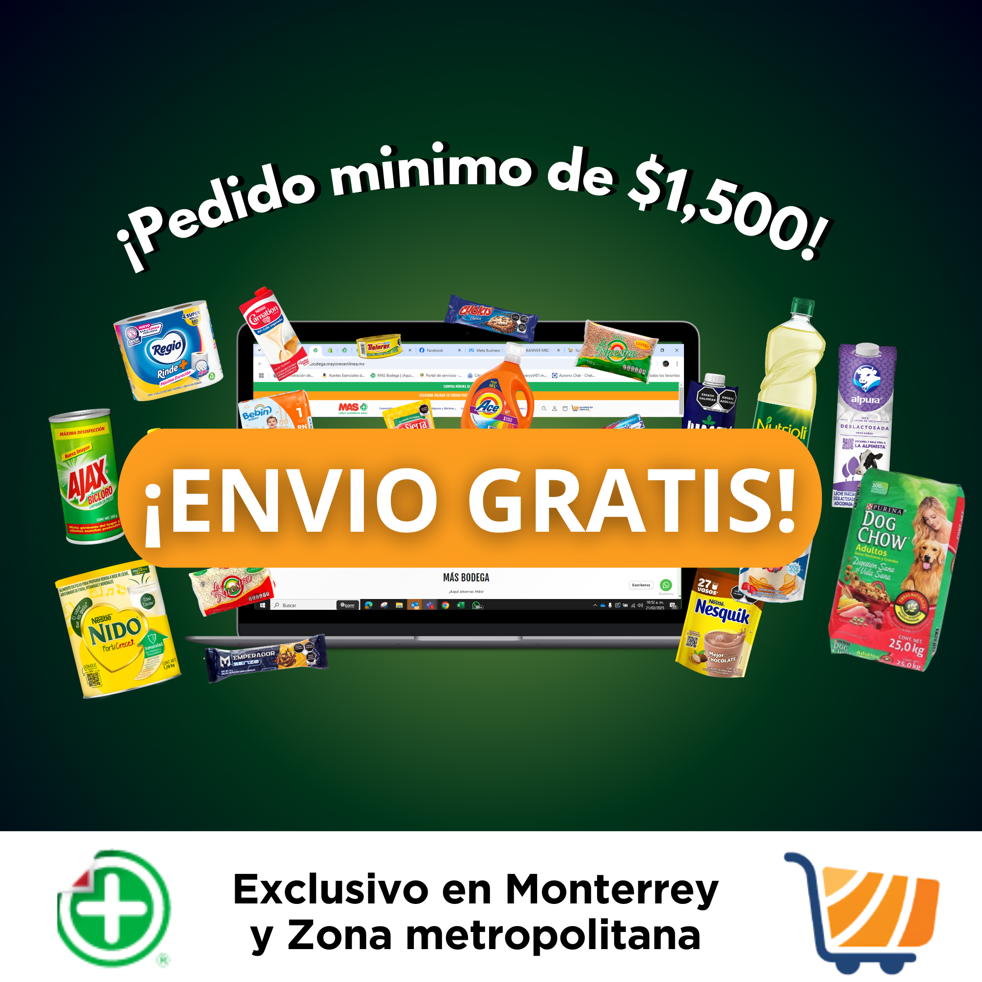 Mayoreo de Abarrotes en Monterrey | Más Bodega en mayoreoenlinea.mx
– Más Bodega y Logística