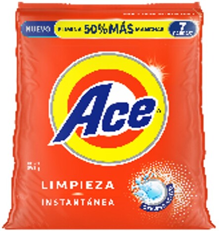 DETERGENTE ACE 7 CARGAS 850GR