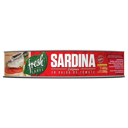 SARDINA TOMATE FRESH LABEL