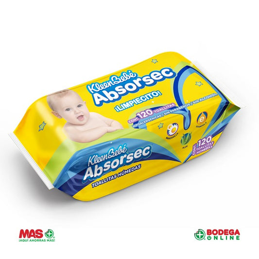 ABSORSEC TOALLITA HUMEDA 120PZ