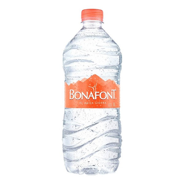 AGUA NATURAL BONAFONT 1 LT