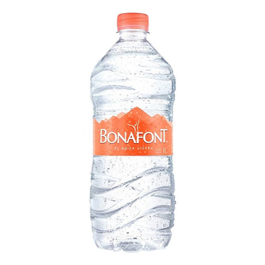 AGUA NATURAL BONAFONT 1 LT