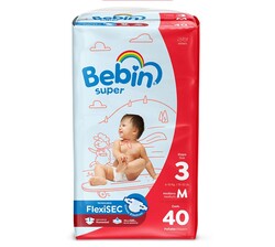 PAÑAL BEBIN SUPER MED 40PZ