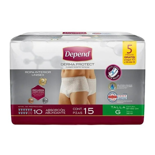 DEPEND ROPA INTERIOR UNISEX  G