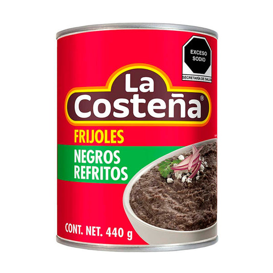 FRIJOLES NEGROS REFRITOS 440G