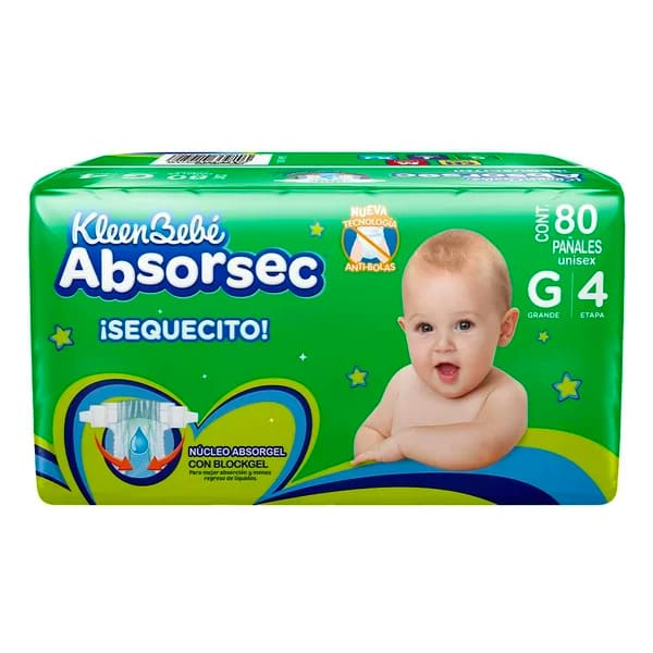 PAÑAL KBB ABSORSEC GDE 40PZAS