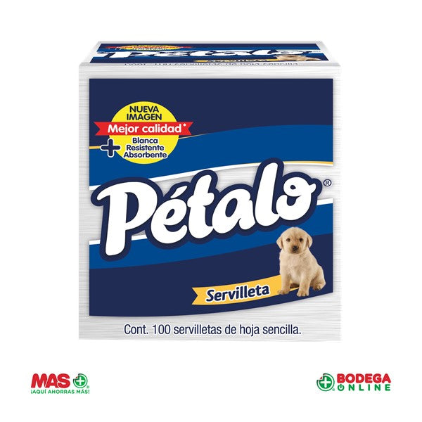 SERVILLETAS PETALO 100 PZ