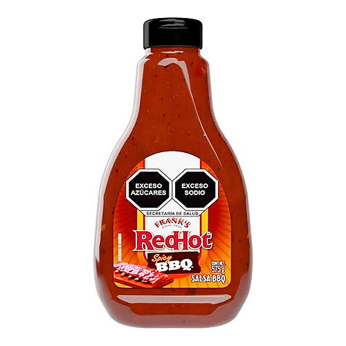 FRANKS RED HOT BBQ SPICY 575GR