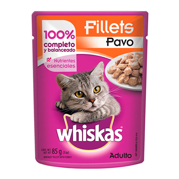 WHISKAS POUCH PAVO 85 G