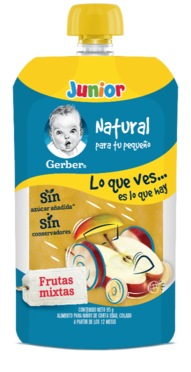 GERBER POUCH FRUTAS MIXTAS 95G