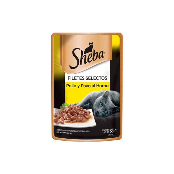 SHEBA POUC PAVO Y 85 G