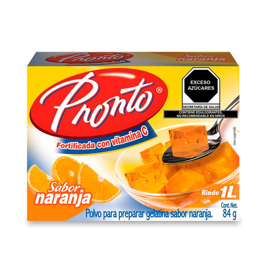 GELATINA DE NARANJA PRONTO