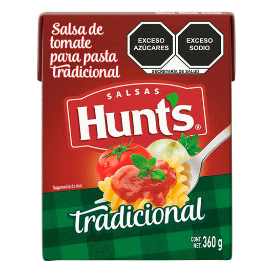 SALSA P/PASTA TRAD HUNTS 360ML