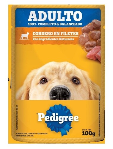 PEDIGREE ADUL POUCH CORDERO