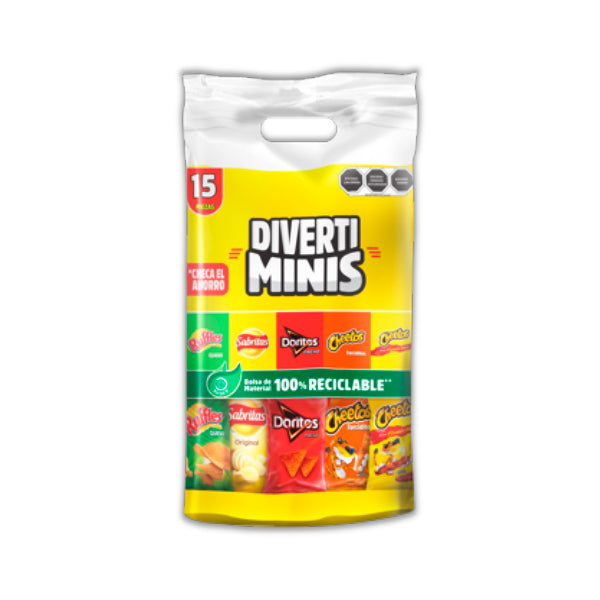 SABRITAS DIVERTIMINIS 15 PACK