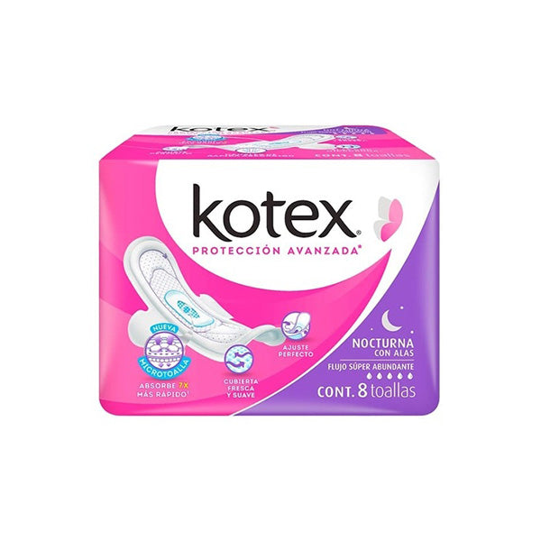 TOALLA FEM KOTEX NOCT C/ALAS