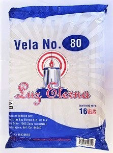 VELA #80 LUZ ETERNA BOLSA