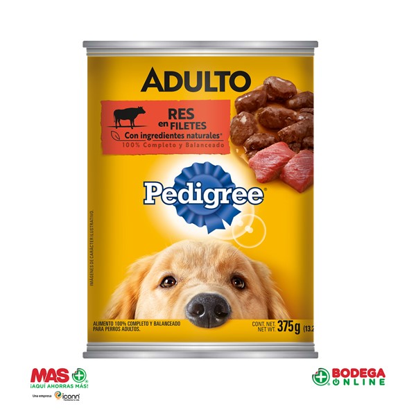 PEDIGREE ADULTO LATA RES 375 G