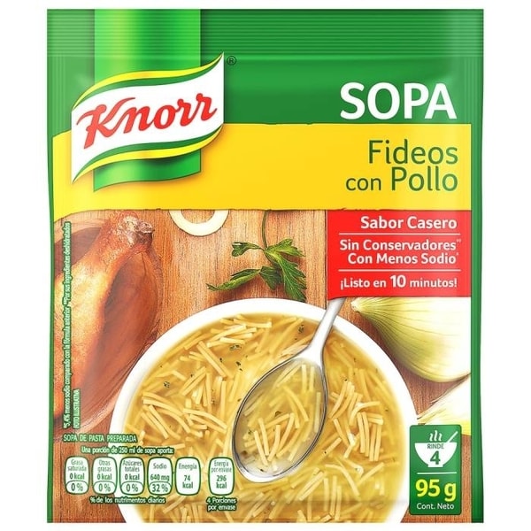 SOPA FIDE POLLO KNORR 95G