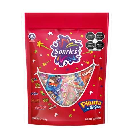 SONRICS PIÑATA MÁGICA 1.4KG