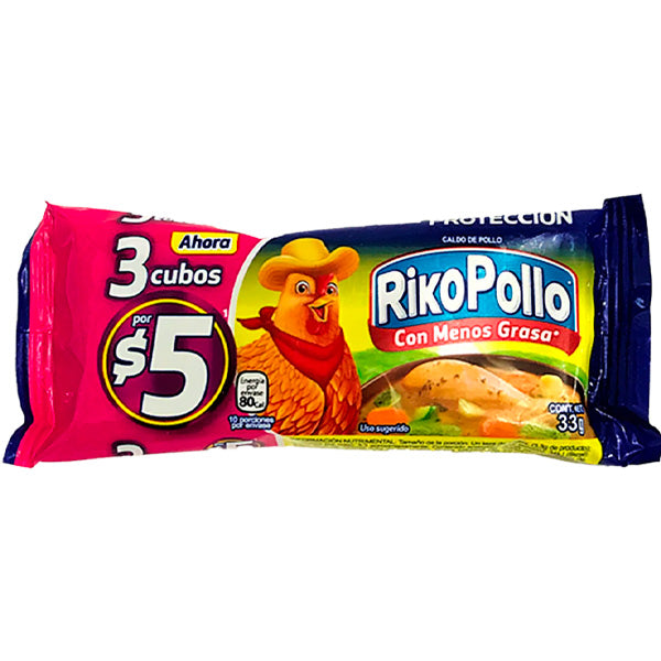 RIKO POLLO CUBOS 3X20X8