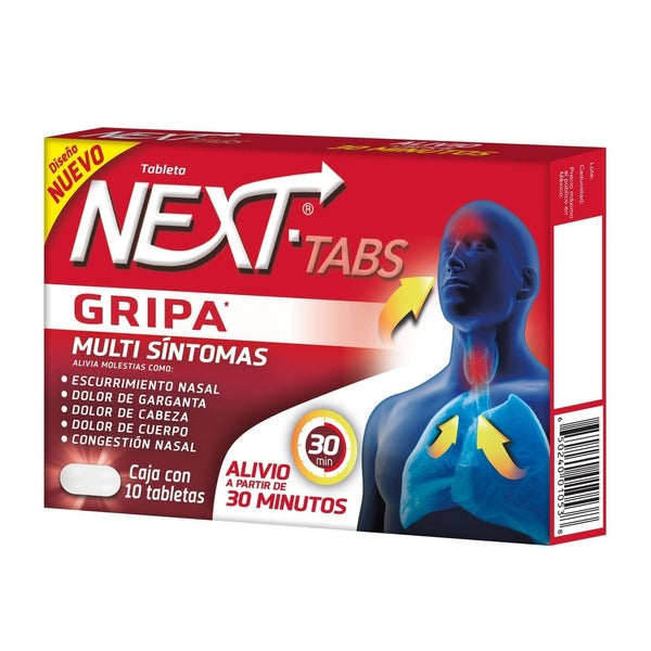 NEXT 10 TABLETAS 144.00/10.000