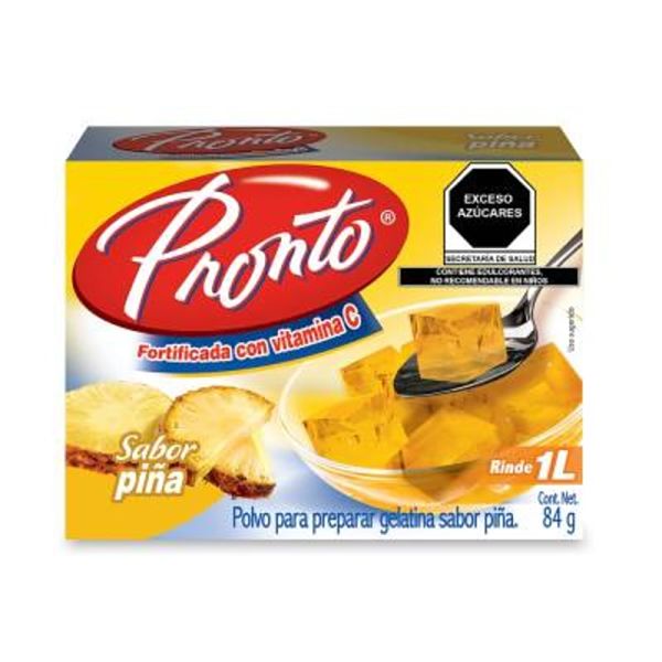 GELATINA PIÑA PRONTO 84G