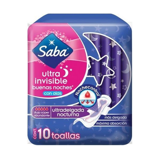 SABA TOALLA ULTRA NOCTURNA